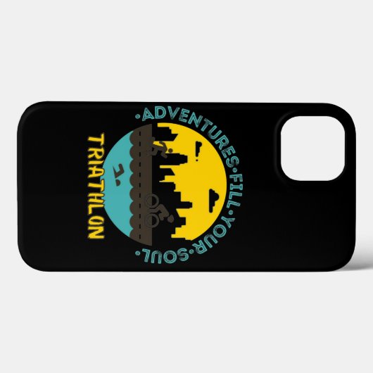 Triathlon. Het avontuur vult je ziel Case-Mate iPhone Case (Achterkant (horizontaal))