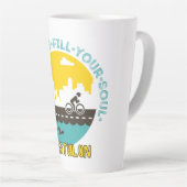 Triathlon. Het avontuur vult je ziel Latte Mok (Rechterhoek)