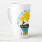 Triathlon. Het avontuur vult je ziel Latte Mok (Linkerhoek)