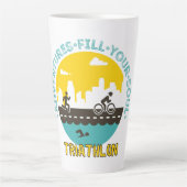 Triathlon. Het avontuur vult je ziel Latte Mok (Voorkant)