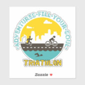 Triathlon. Het avontuur vult je ziel Sticker (Vel)