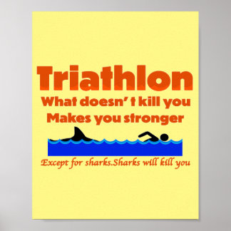Triathlon Humor Print