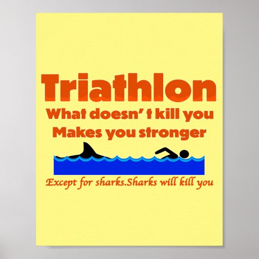 Triathlon Humor Print (Voorkant)