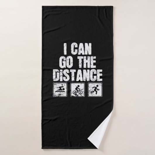 Triathlon I Can Go The Distance Badhanddoek (Badhanddoek)