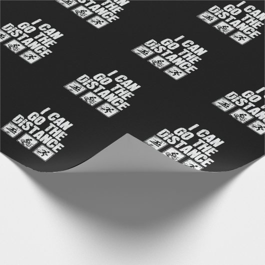 Triathlon I Can Go The Distance Cadeaupapier (Hoek)