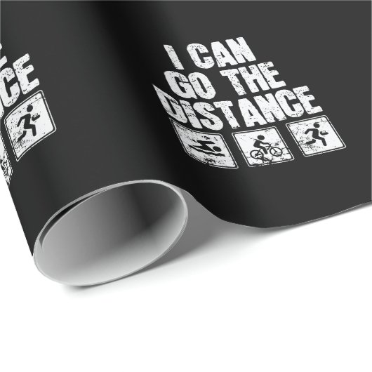 Triathlon I Can Go The Distance Cadeaupapier (Rol Hoek)