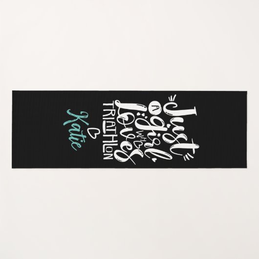 Triathlon Inspirerend "Gewoon een meisje dat van m Yogamat (Voorkant (horizontaal))