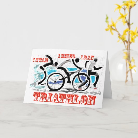 Triathlon-kaart Kaart (Gele Bloem)