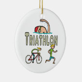 Triathlon Keramisch Ornament (Rechts)