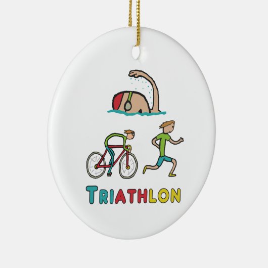 Triathlon Keramisch Ornament (Rechts)