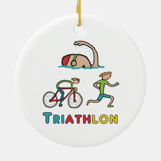 Triathlon Keramisch Ornament (Achterkant)