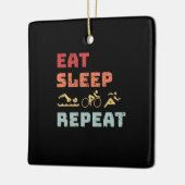 Triathlon Keramisch Ornament (Links)