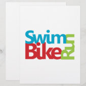 Triathlon, koel en uniek ontwerp (Voorkant / Achterkant)