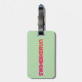 Triathlon, koel en uniek ontwerp bagagelabel (Achterkant verticaal)