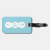 Triathlon, koel en uniek ontwerp bagagelabel (Achterkant horizontaal)