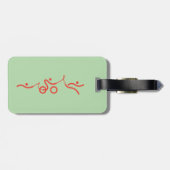 Triathlon, koel en uniek ontwerp bagagelabel (Achterkant horizontaal)