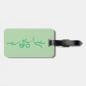 Triathlon, koel en uniek ontwerp bagagelabel (Achterkant horizontaal)