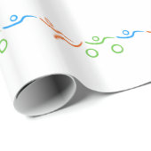 Triathlon, koel en uniek ontwerp cadeaupapier (Rol Hoek)