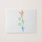 Triathlon, koel en uniek ontwerp legpuzzel (Horizontaal)