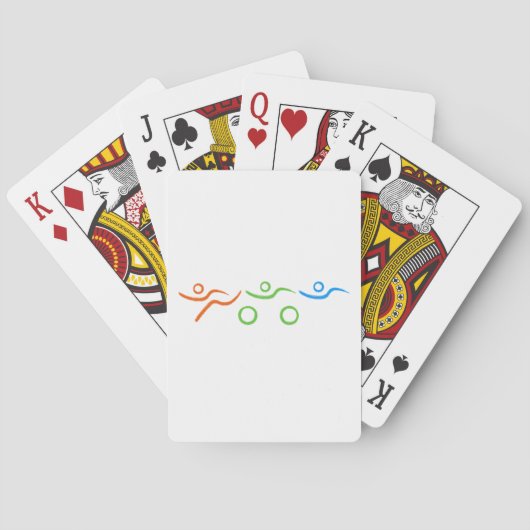 Triathlon, koel en uniek ontwerp pokerkaarten (Achterkant)