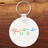 Triathlon, koel en uniek ontwerp sleutelhanger (Voorkant)