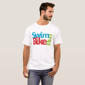 Triathlon, koel en uniek ontwerp t-shirt (Voorkant volledig)