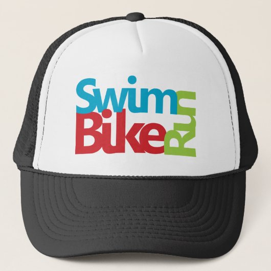 Triathlon, koel en uniek ontwerp trucker pet (Voorkant)