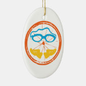 Triathlon leuk design keramisch ornament (Rechts)