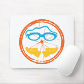 Triathlon leuk design muismat (Met muis)