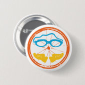 Triathlon leuk design ronde button 5,7 cm (Voorkant /achterkant)