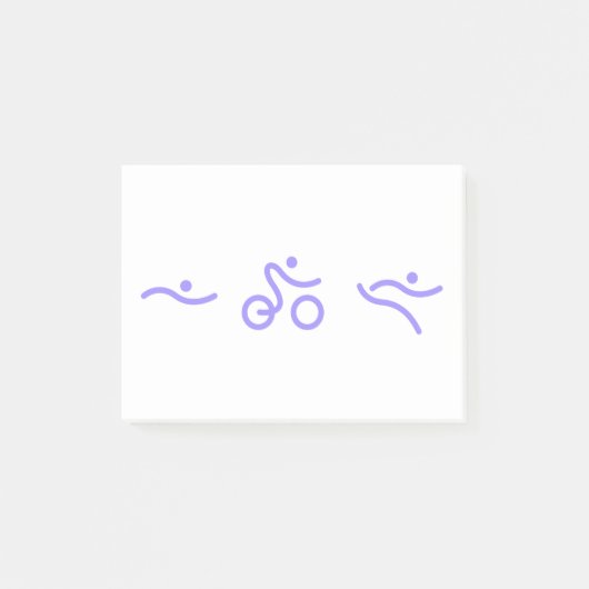 Triathlon licht paars logo post-it® notes (Voorkant)