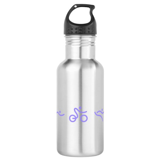 Triathlon licht paars logo waterfles  (Voorkant)