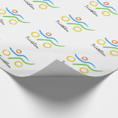 Triathlon logo cadeaupapier (Hoek)