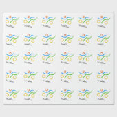 Triathlon logo cadeaupapier (Vlak)