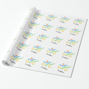 Triathlon logo cadeaupapier