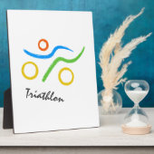Triathlon logo fotoplaat (Zijkant)