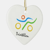 Triathlon logo keramisch ornament (Rechts)