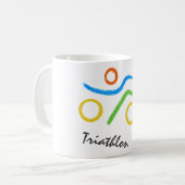 Triathlon logo koffiemok (Voorkant links)