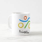 Triathlon logo koffiemok (Voorkant links)