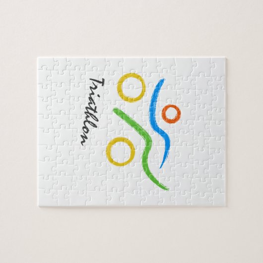 Triathlon logo legpuzzel (Horizontaal)