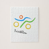 Triathlon logo legpuzzel (Verticaal)