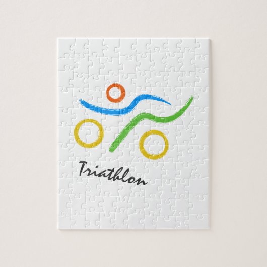 Triathlon logo legpuzzel (Verticaal)