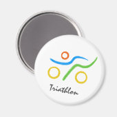 Triathlon logo magneet (Voorkant / Achterkant)