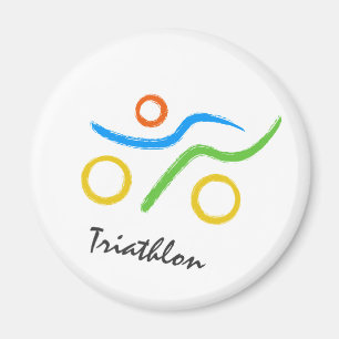 Triathlon logo magneet