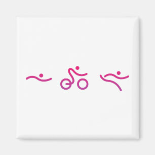 Triathlon logo magneet