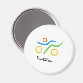 Triathlon logo magneet (Voorkant / Achterkant)
