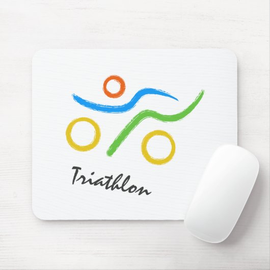 Triathlon logo muismat (Met muis)