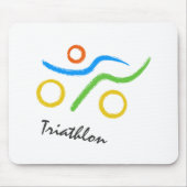 Triathlon logo muismat (Voorkant)
