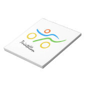 Triathlon logo notitieblok (Linkerzijde)