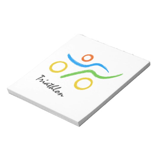 Triathlon logo notitieblok (Linkerzijde)